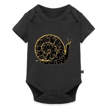 Snail - Baby Premium short-sleeve bodysuit - black - Front