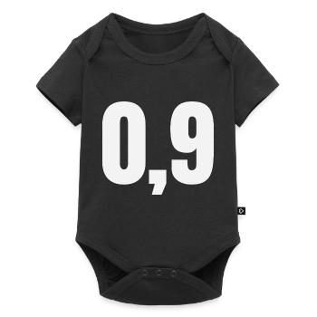 0,9 - Baby Premium Kurzarmbody - Schwarz - Vorne