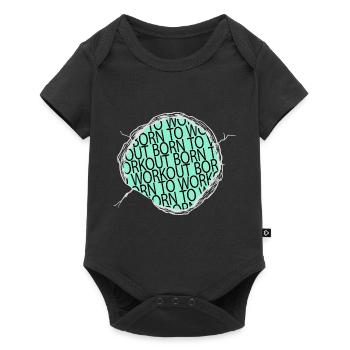 Funny Winter Sport Volleyball Disc Brake Cats - Baby Premium short-sleeve bodysuit - black - Front