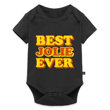 Drôle de cadeau avec prénom Jolie - Body à manches courtes Premium Bébé - noir - Devant