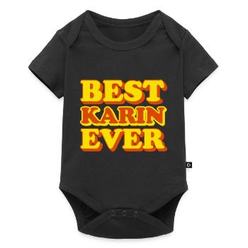 Karin First Name Funny Gift - Baby Premium short-sleeve bodysuit - black - Front