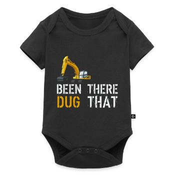 Excavator digger fun gift for kids - Baby Premium short-sleeve bodysuit - black - Front