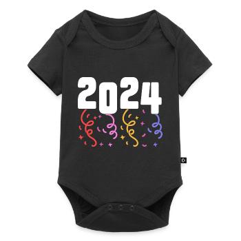 New Year's Fireworks New Year's Eve 2024 - Baby Premium short-sleeve bodysuit - black - Front