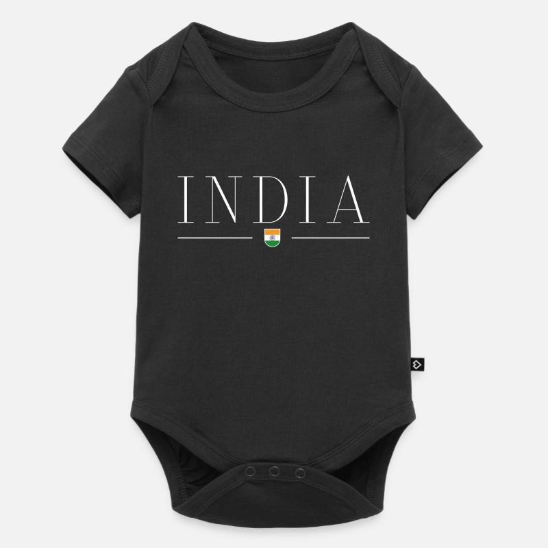 J’aime l’Inde - Body à manches courtes Premium Bébé - noir