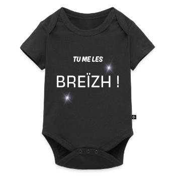 cadeau homme, humour Breton, t-shirt humoristique - Body à manches courtes Premium Bébé - noir - Devant