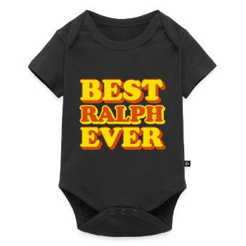 Drôle de cadeau avec prénom Ralph - Body à manches courtes Premium Bébé - noir - Devant