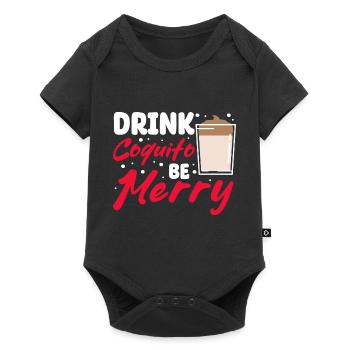 Drink Coquito Me Merry Puerto Rica Christmas - Baby Premium short-sleeve bodysuit - black - Front