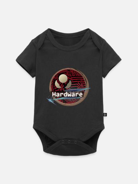 Hardware Logo - Baby Premium Kurzarmbody - Schwarz