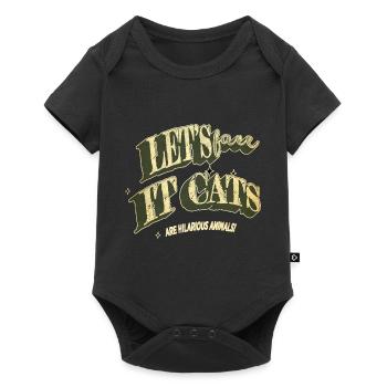 Cat Cute Cats Cool Happy Cat Toys Bday Awesome - Baby Premium short-sleeve bodysuit - black - Front
