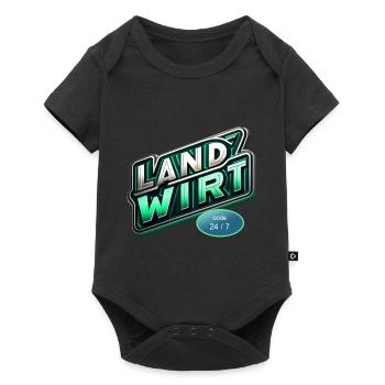 landwirt code - Baby Premium Kurzarmbody - Schwarz - Vorne