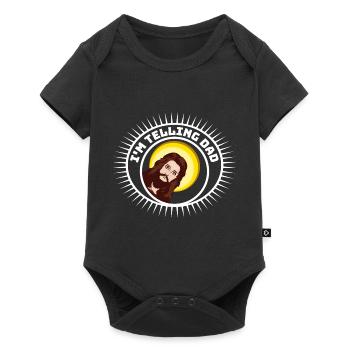 I'm Telling Dad Funny Jesus Meme God Religious - Baby Premium short-sleeve bodysuit - black - Front