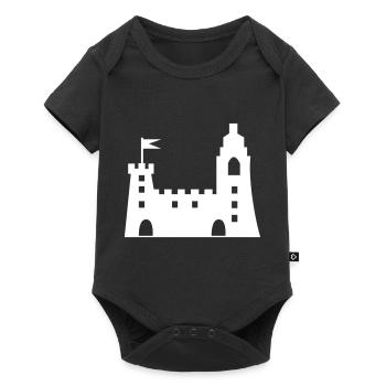 castle - Baby Premium short-sleeve bodysuit - black - Front