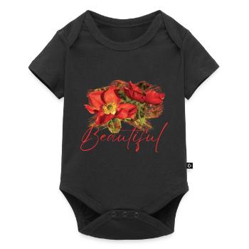 Fleurs Beautiful Déméter - Body à manches courtes Premium Bébé - noir - Devant