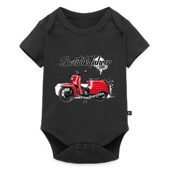 Schwalbe (rouge / pilote à deux temps) // Illustration - Body à manches courtes Premium Bébé - noir - Devant