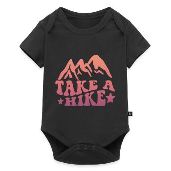 Take A Hike Camping - Baby Premium Kurzarmbody - Schwarz - Vorne