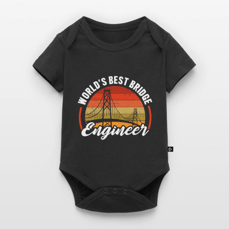 World's Best Bridge Engineer Construction Builder Baby Premium short-sleeve bodysuit
