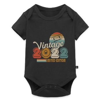 2022 - Baby Premium Kurzarmbody - Schwarz - Vorne