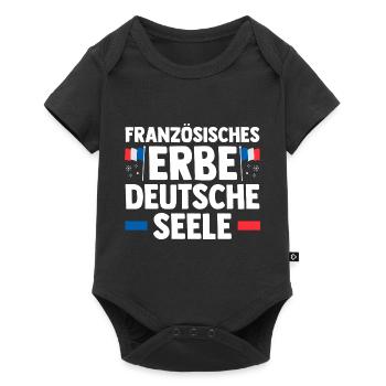 French French German France - Baby Premium short-sleeve bodysuit - black - Front