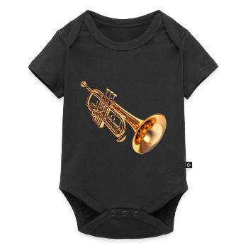 The use of the trumpet - Baby Premium short-sleeve bodysuit - black - Front