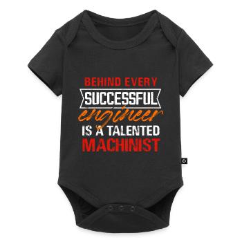 Behind Every Successful Engineer Is A Talented - Baby Premium short-sleeve bodysuit - black - Front