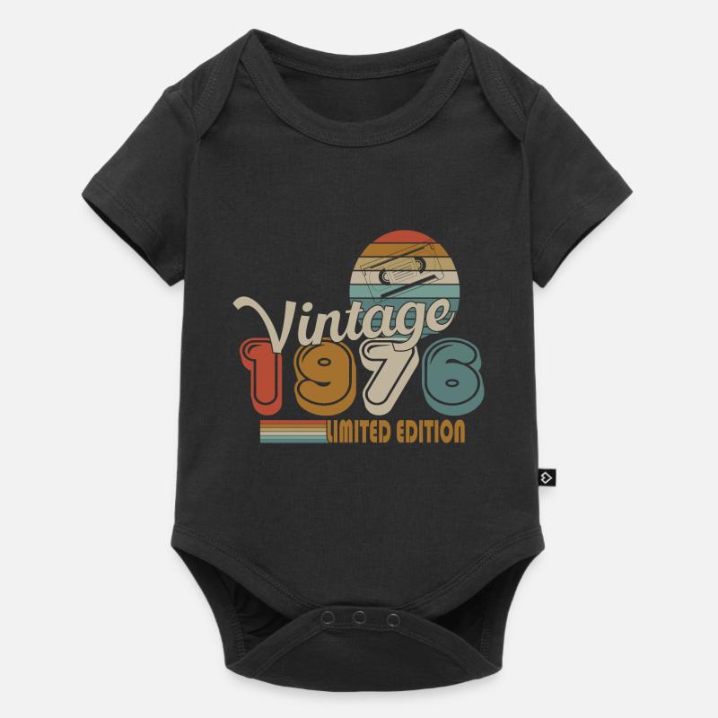 1976 - Baby Premium Kurzarmbody - Schwarz