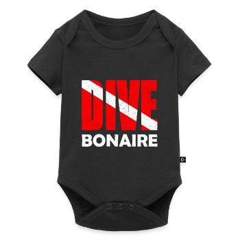 Plongée Bonaire, Plongeur Down Flag, Plongée sous-marine, Tauchen - Body à manches courtes Premium Bébé - noir - Devant