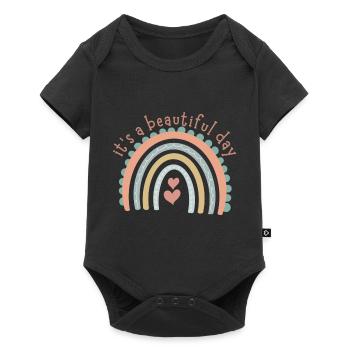 Rainbow Collection - Baby Premium short-sleeve bodysuit - black - Front