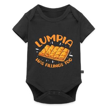 lumpia has fillings too Design for a enthusiast of - Baby Premium short-sleeve bodysuit - black - Front