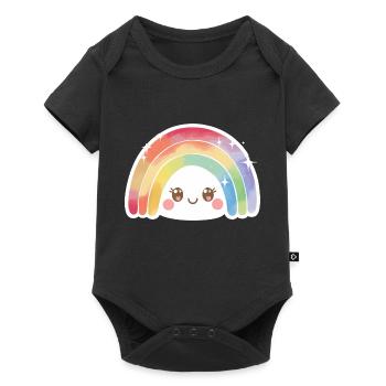 Kawaii Cute Rainbow - Baby Premium short-sleeve bodysuit - black - Front