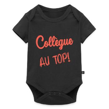 COLLEGUE. DEPART. EMPLOI. HUMOUR. MANAGER. CHEF - Body à manches courtes Premium Bébé - noir - Devant