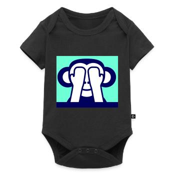3 Wise Monkeys See Nothing Keeps Eyes Hidden - Baby Premium short-sleeve bodysuit - black - Front