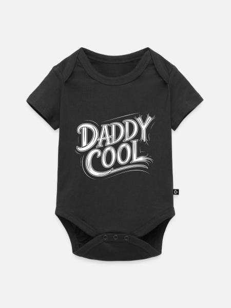 Daddy Cool - Baby Premium Kurzarmbody - Schwarz