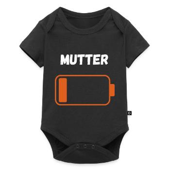 Mutter auf Reserve - Baby Premium Kurzarmbody - Schwarz - Vorne