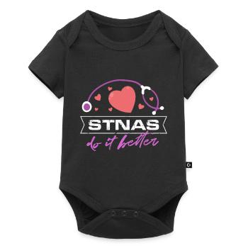stnas do it better Design for a hospital nurse - Baby Premium short-sleeve bodysuit - black - Front