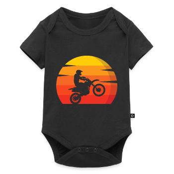Motocross MX Supercross Enduro Dirt Bike - Body à manches courtes Premium Bébé - noir - Devant