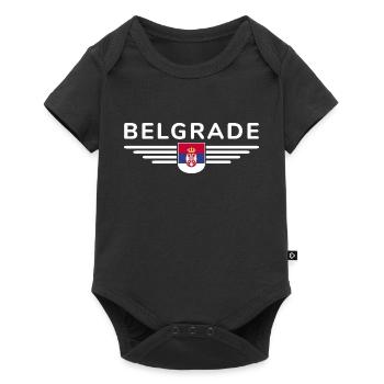 T-Shirt Belgrade – Pour les fans de la capitale - Body à manches courtes Premium Bébé - noir - Devant