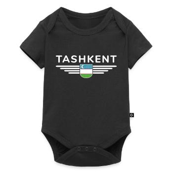 T-shirt Tachkent – Cœur de l’Ouzbékistan - Body à manches courtes Premium Bébé - noir - Devant