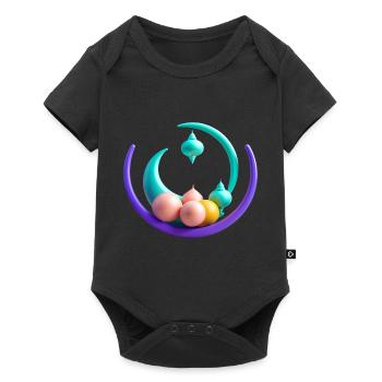 Ramadan Gift Eid Mubarak Islam Allah Muslim - Baby Premium short-sleeve bodysuit - black - Front