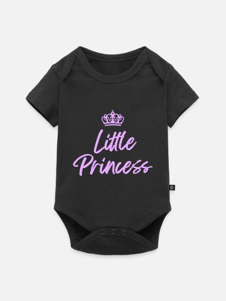 little princess - Baby Premium Kurzarmbody - Schwarz
