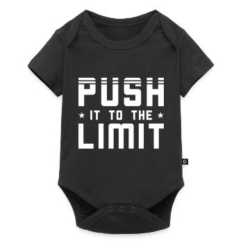 Push it to the limit - Baby Premium short-sleeve bodysuit - black - Front