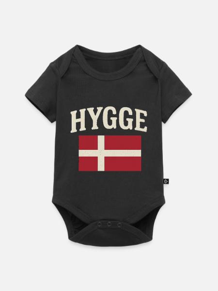 Hygge - Baby Premium Kurzarmbody - Schwarz