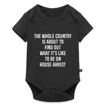 the whole country is about to find out what it - Baby Premium short-sleeve bodysuit - black - Front