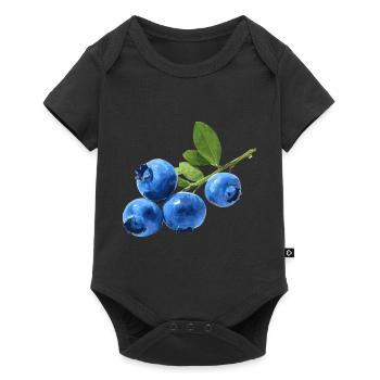 Blueberries - Baby Premium short-sleeve bodysuit - black - Front