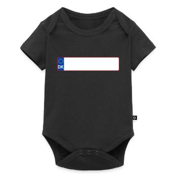 plaque d'immatriculation DK - Body à manches courtes Premium Bébé - noir - Devant