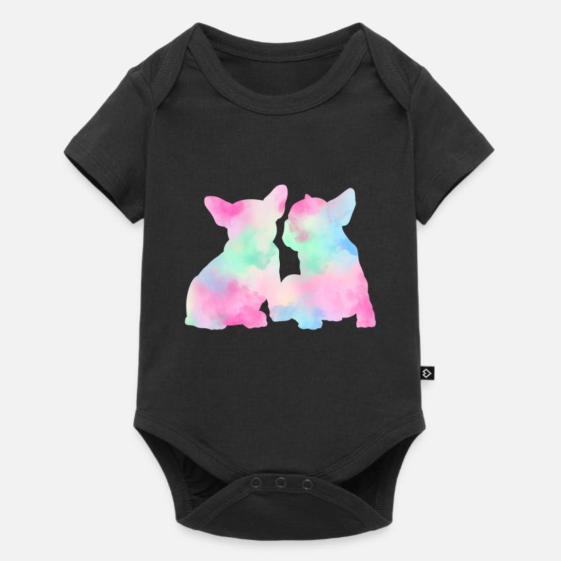 bouledogue français - Body à manches courtes Premium Bébé - noir