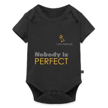 nobodys perfect ; I'm nobody - Body à manches courtes Premium Bébé - noir - Devant