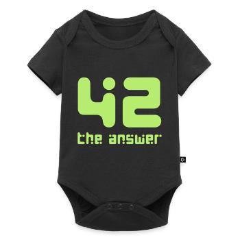42, la réponse d’Answer Galaxis Science Fiction UFO - Body à manches courtes Premium Bébé - noir - Devant