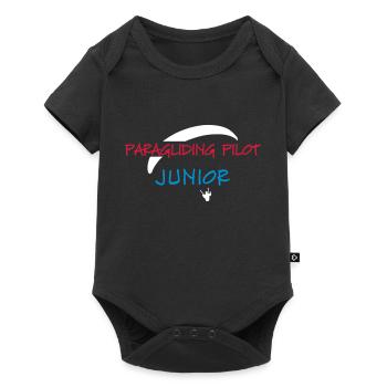 Paragliding pilot kids gift Baby Junior - Baby Premium short-sleeve bodysuit - black - Front
