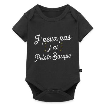 J'ai pelote basque cadeau - Body à manches courtes Premium Bébé - noir - Devant