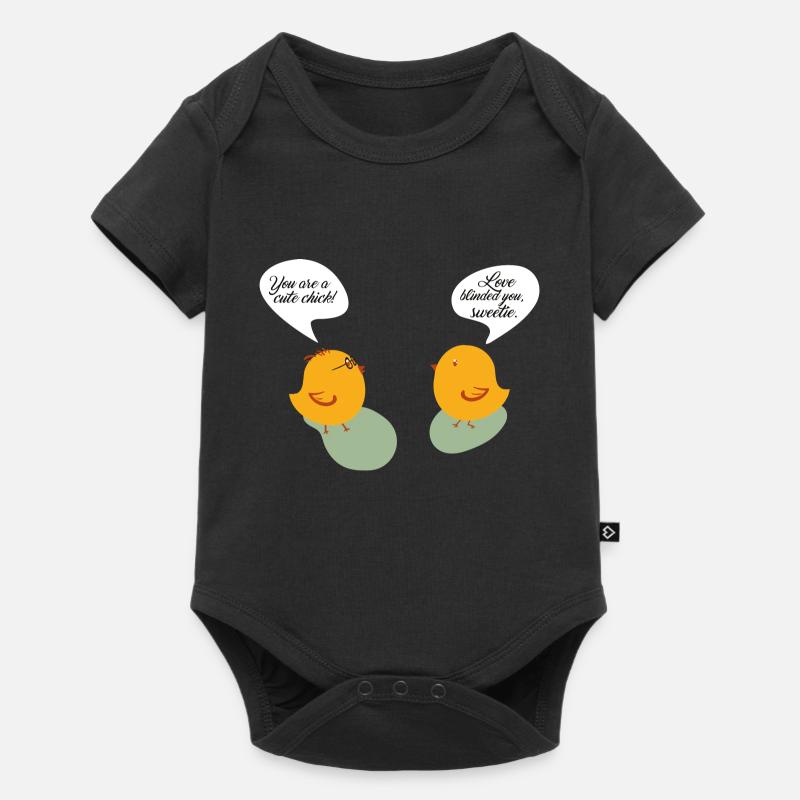 Chickens Entertainment - Poussins - énonciations drôles - Body à manches courtes Premium Bébé - noir